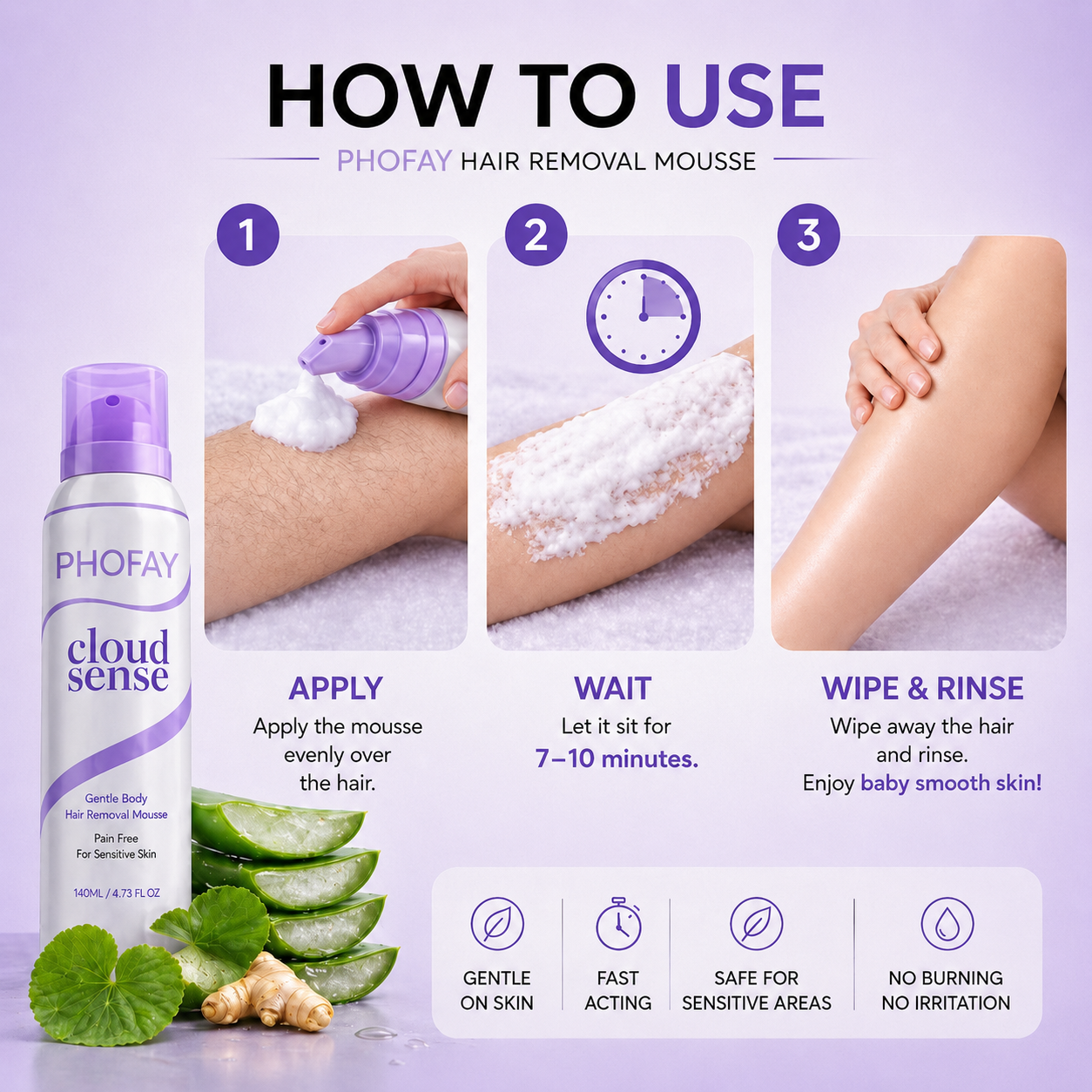 Pain Free Hair Removal Spray